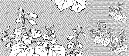 Vector line drawing of flowers-29