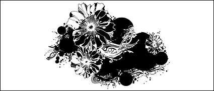 Black-and-white pattern vector