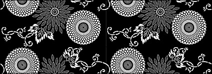 Vector traditional tiled background material-19