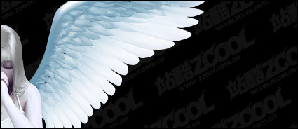Beautiful angel vector material