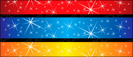 Stars sparkling vector background material