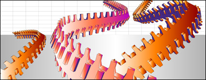 Cool three-dimensional vector lines material