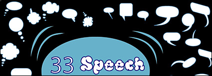 Accommodates a dialogue bubble element vector material