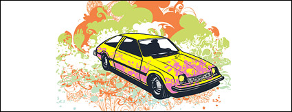 Trends and patterns car element vector material