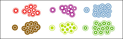Vector material composition of circular elements